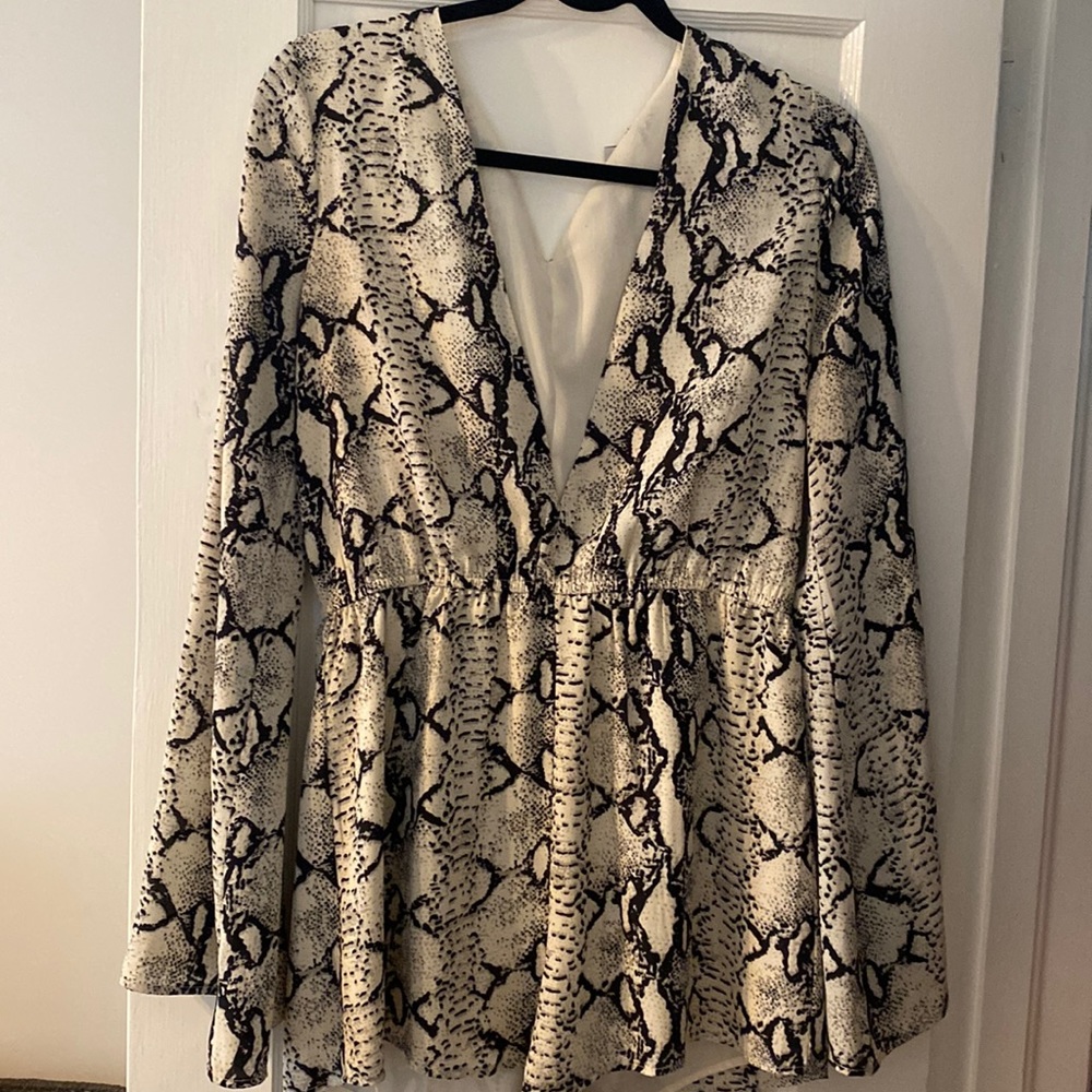 Snake skin romper